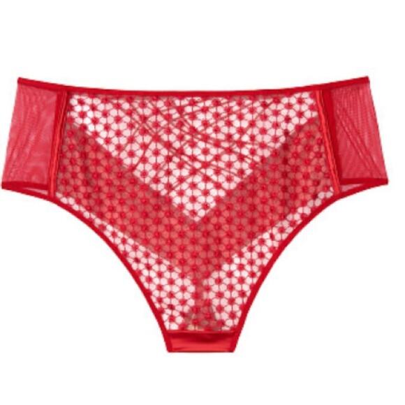 Victoria's Secret Red Embroidered LUXE LINGERIE - Picture 3 of 7